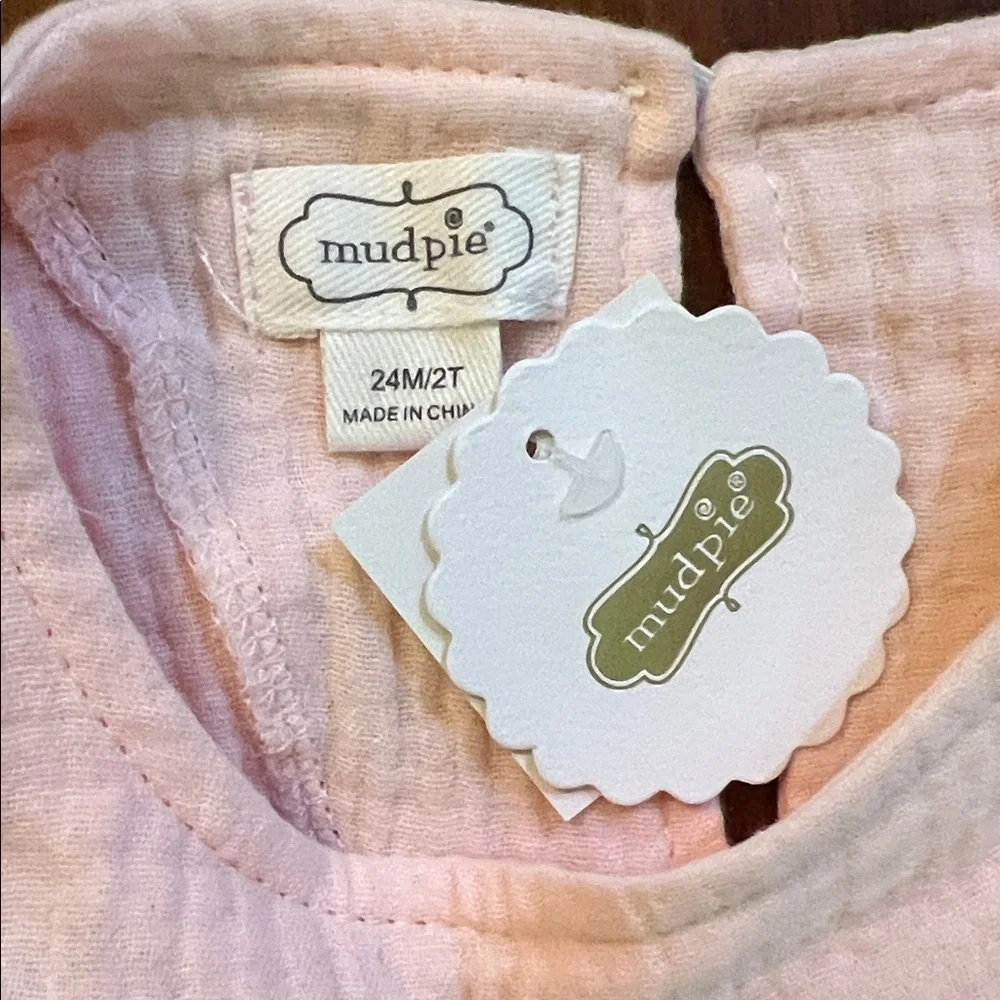 Mud Pie Pink Floral Kids Matching Set - Picture 2 of 4